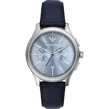 Emporio Armani Ar11747 Lacivert Deri Erkek Kol Saati