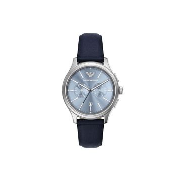 Emporio Armani Ar11747 Lacivert Deri Erkek Kol Saati