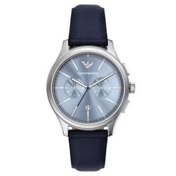 Emporio Armani Ar11747 Lacivert Deri Erkek Kol Saati