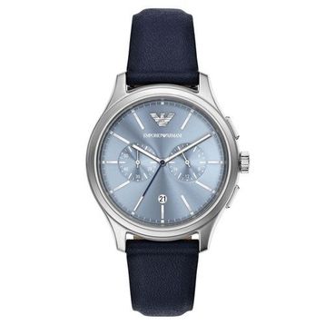 Emporio Armani Ar11747 Lacivert Deri Erkek Kol Saati