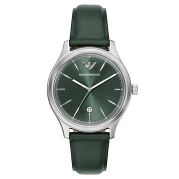 Emporio Armani AR11749 Yeşil Deri Erkek Kol Saati
