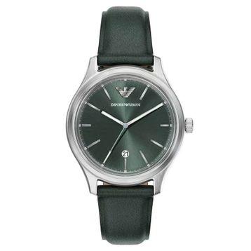 Emporio Armani AR11749 Yeşil Deri Erkek Kol Saati