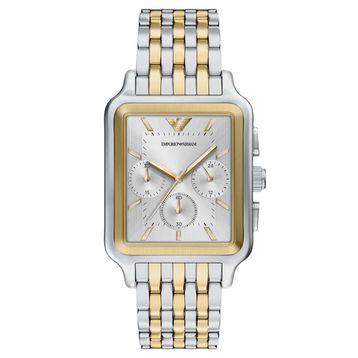 Emporio Armani AR11752 Altın Rengi Metalik Gri Çelik Erkek Kol Saati