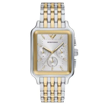 Emporio Armani AR11752 Altın Rengi Metalik Gri Çelik Erkek Kol Saati