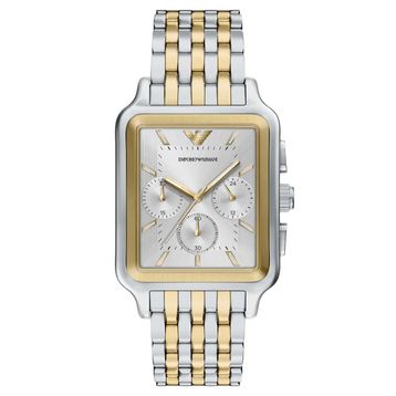 Emporio Armani AR11752 Altın Rengi Metalik Gri Çelik Erkek Kol Saati