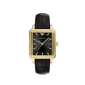 Emporio Armani AR11757 Siyah Deri Erkek Kol Saati