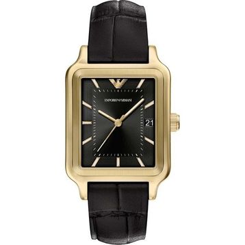 Emporio Armani AR11757 Siyah Deri Erkek Kol Saati