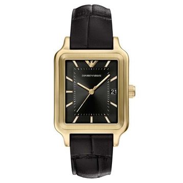 Emporio Armani AR11757 Siyah Deri Erkek Kol Saati