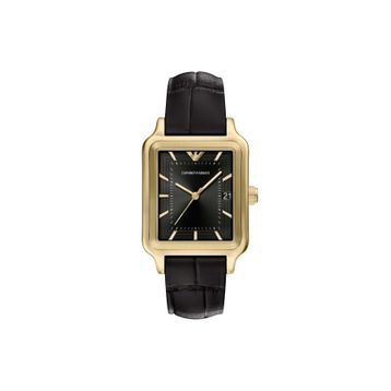 Emporio Armani AR11757 Siyah Deri Erkek Kol Saati
