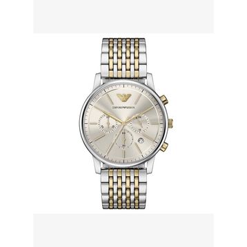 Emporio Armani AR11773 Altın Rengi Metalik Gri Çelik Erkek Kol Saati