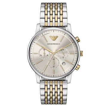 Emporio Armani AR11773 Altın Rengi Metalik Gri Çelik Erkek Kol Saati