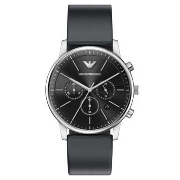 Emporio Armani AR11774 Siyah Deri Erkek Kol Saati