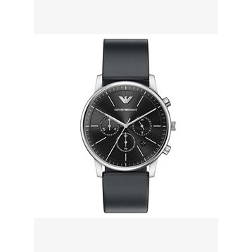 Emporio Armani AR11774 Siyah Deri Erkek Kol Saati