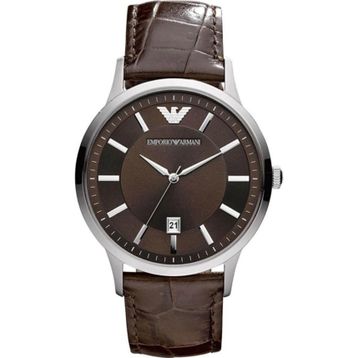 Emporio Armani AR2413 Erkek Deri Kordon Kuvars Saat