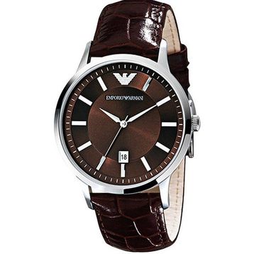 Emporio Armani AR2413 Erkek Deri Kordon Kuvars Saat