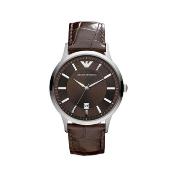 Emporio Armani AR2413 Erkek Deri Kordon Kuvars Saat