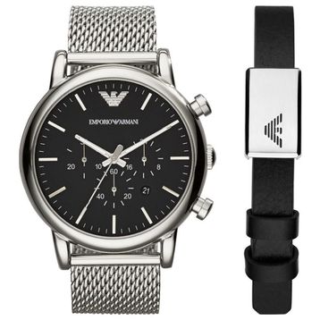 Emporio Armani AR80062SET Erkek Kol Saati ve Bileklik Seti