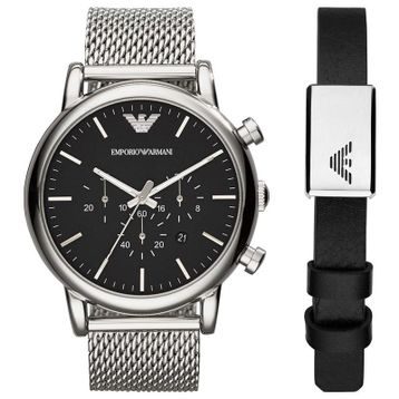 Emporio Armani AR80062SET Erkek Kol Saati ve Bileklik Seti