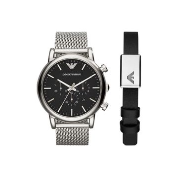 Emporio Armani AR80062SET Erkek Kol Saati ve Bileklik Seti