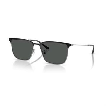 Emporio Armani EA 2164D 300187 57 Unisex Kare Siyah Kombine Kemik Güneş Gözlüğü