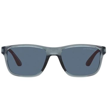 Emporio Armani EK4002 Kare Parlak Şeffaf Mavi/Koyu Mavi Erkek Çocuk Güneş Gözlüğü