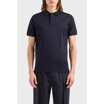 Emporio Armani EM000080 AF10094 UB118 Polo Yaka Lacivert Erkek T-shirt