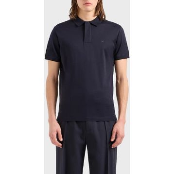 Emporio Armani EM000080 AF10094 UB118 Polo Yaka Lacivert Erkek T-shirt