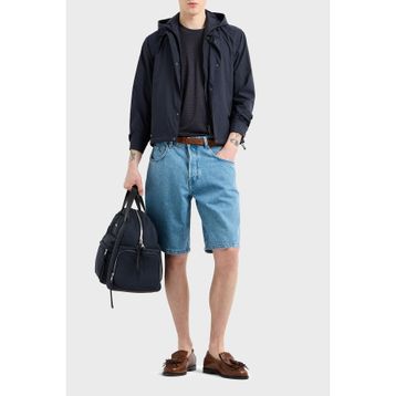 Emporio Armani EM001003 AF15384 UB118 Lacivert Baskılı Jakarlı Erkek Mont