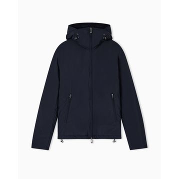 Emporio Armani EM003042 AF18503 UB118 - Lacivert Regular Fit Kapüşonlu Erkek Mont