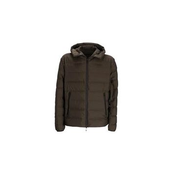 Emporio Armani EM003043 AF15384 U8120 - Haki Kapitoneli 4g Logolu Regular Fit Kapüşonlu Erkek Mont