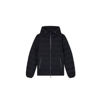 Emporio Armani EM003043 AF15384 UC001 Siyah Kapitoneli Logolu Regular Fit Kapüşonlu Erkek Mont