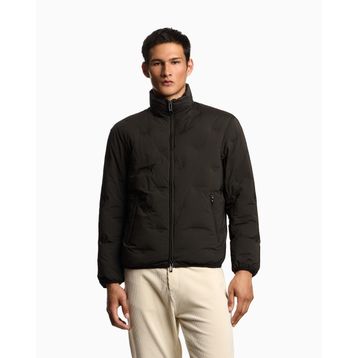 Emporio Armani EM003045 AF18232 U8120 Haki Logolu Regular Fit Dik Yaka Erkek Mont