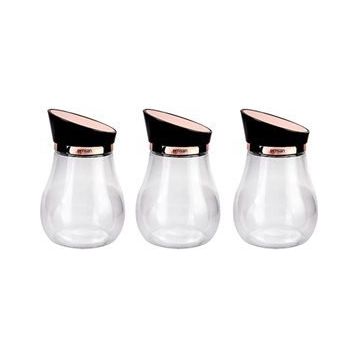 Emsan Alpha Rosegold 3'lü Orta Kavanoz Seti