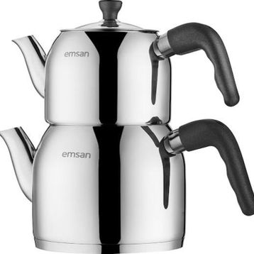 Emsan Amelia Midi Siyah Çaydanlık Takımı