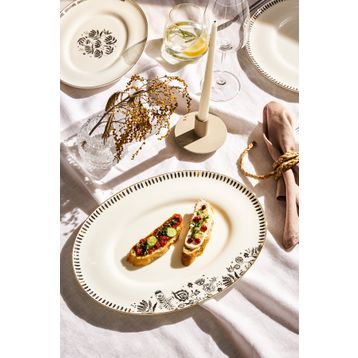 Emsan Artisan Bird Fine Bone 33 cm Kayık Tabak