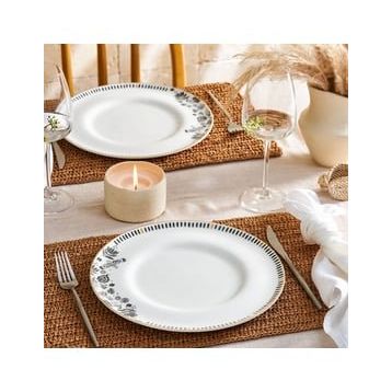 Emsan Artisan Fine Bone 2'li 27 cm Servis Tabağı