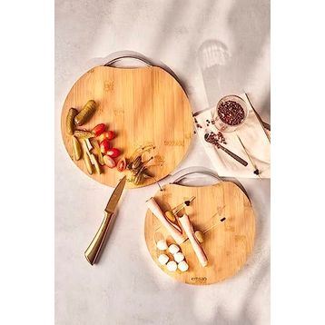 Emsan Bambu Circle 2'li Kesme Tahtası