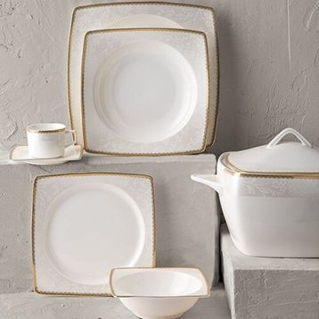 Emsan BEF822 Fine Bone 61 Parça Yemek Takımı