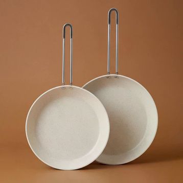Emsan Biogranit White Stone 2'li Tava Seti