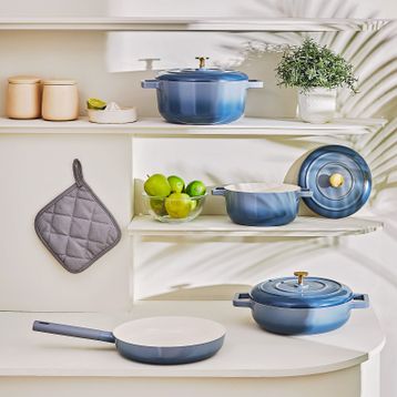 Emsan Blue Royal 7 Parça Tencere Seti