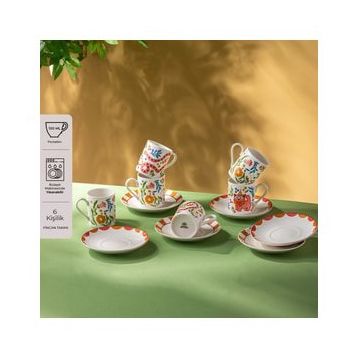 Emsan Cheerful 6'lı 100 ml Kahve Fincan Takımı