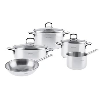 Emsan Cocinero 8 Parça Çelik Tencere Seti