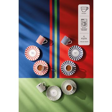 Emsan Destiny 6'lı 100 ml Kahve Fincan Takımı