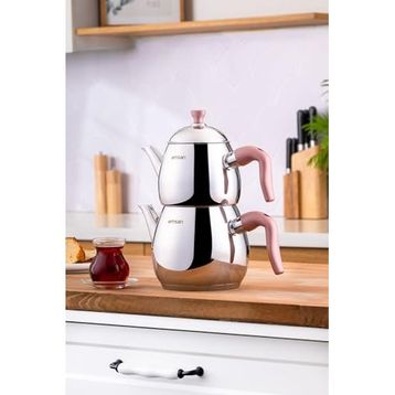 Emsan Duru Mini Pembe 0.75-1.5 lt Çaydanlık Takımı