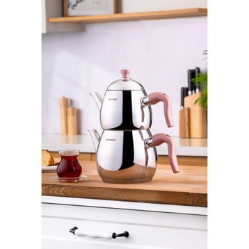 Emsan Duru Mini Pembe 0.75-1.5 lt Çaydanlık Takımı