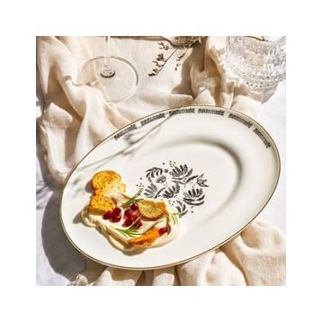 Emsan Eye Fine Bone Kayık 25 cm Tabak