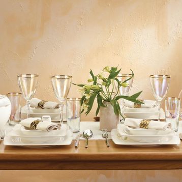 Emsan Fine Bone Estiva Gold 61 Parça 12 Kişilik Yemek Takımı