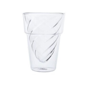 Emsan Globe 250 ml Çift Cidarlı Külah Formlu Cam Bardak