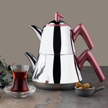 Emsan Harika Kırmızı Çaydanlık Takımı
