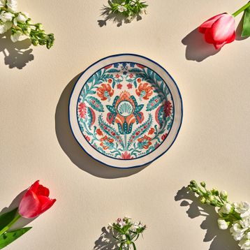 Emsan Hasbahçe 21 cm Pasta Tabağı
